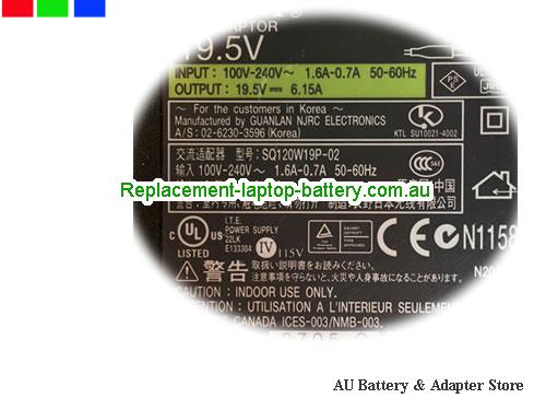  image 3 of  Original Genuine 19.5V 6.15A AC Adapter SONY VGN-A155 PCG-GRZ20 PCGA-AC19V5 PCGA-AC19V7 PCG-GRZ530 PCG-GRZ20 PCG-GRV7P AC Adapter 
