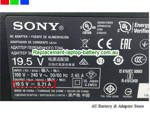  image 2 of  Original Genuine Sony ACDP-160E01 ac Adapter ACDP-160D01 19.5v 8.21A for KD-50SD8005 KDL-43W950D Series TV 