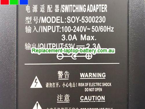  image 2 of  Original Genuine Switching Adapter SOY-5300230 53V 2.3A 122W Power Supply 