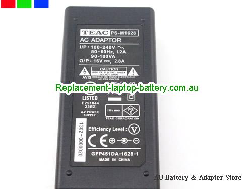  image 3 of  Original TEAC PS-M1628 AC Adapter 16v 2.8A Power supply 45W 