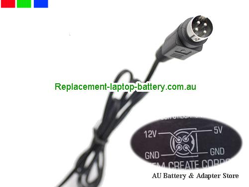  image5 of Australia  Original Genuine TEAC PS-P5120 Ac Adapter 5V1A 5W 12V/1.2A 4pin 