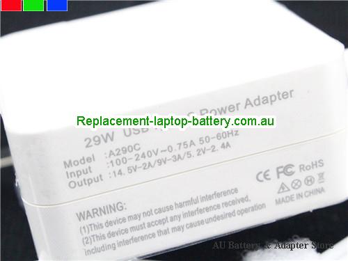  image 2 of Universal A290C Ac adapter 14.5V 2A ,9V 3A,5.2V 3.4A Type C tip for Apple A1534 A1540 
