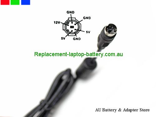  image5 of Australia  Original Genuine Verbatim UEA325D-0512-A AC Adapter 12v 2A 5v 2A Power Supply 