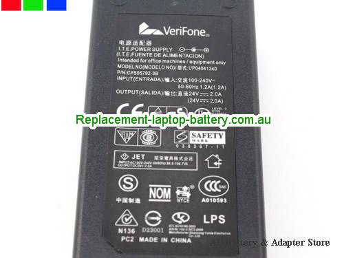  image 3 of  Original VeriFone UP0041240 Ac Adapter 24v 2.0A Power Charger 
