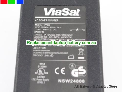  image 3 of  Original Viasat 1077422 ac power adapter 53v 2A 